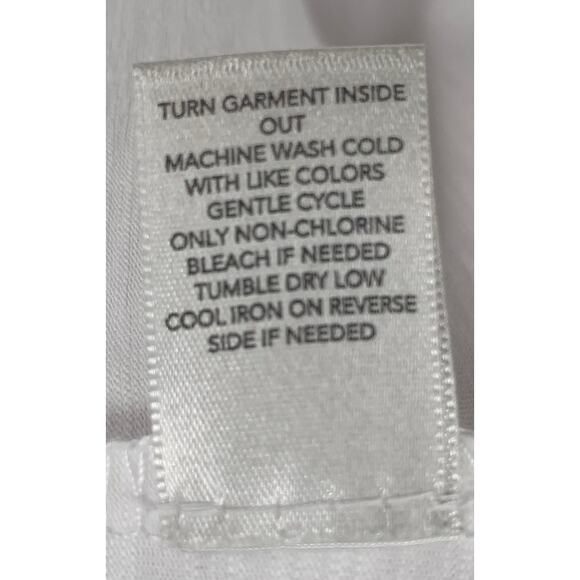 Christopher & Banks Long Sleeve T Shirt Women's XL White Purple Paris France NEW - Picture 10 of 10